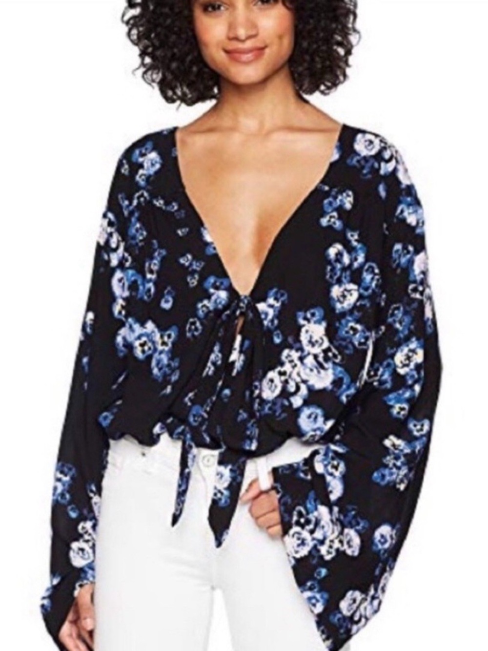 NWT Free People "Forties Feels" Floral Bodysuit